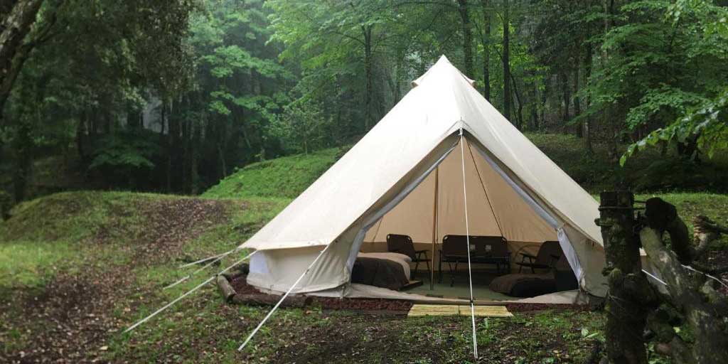 glamping camping lujo